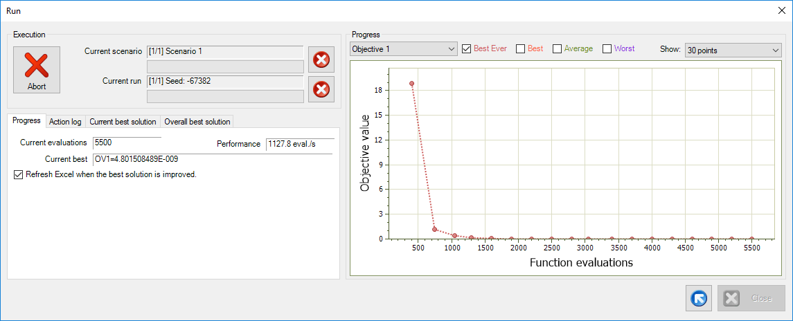 Microsoft Excel Sphere Function spreadsheet with xlOptimizer #7